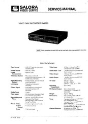 Salora SV8720 Service Manual