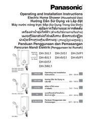 Panasonic DH-3VP1 Operating And Installation Instructions