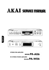 Akai PR-A06 Service Manual