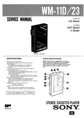 Sony WM-11D Service Manual