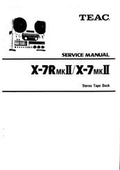 Teac X-7RMKII Service Manual