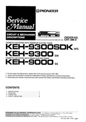 Pioneer KEH-9300SDK WG Service Manual