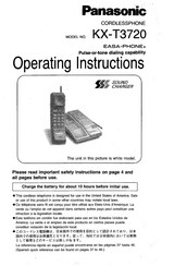 Panasonic EASA-PHONE KX-T3720 Operating Instructions Manual