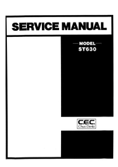 C.E.C. ST630 Service Manual