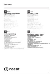 Indesit DFP 58B1 Operating Instructions Manual