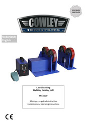 COWLEY INDUSTRIES LRS1000 Installation And Operating Instructions Manual