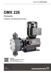 Grundfos DMX 226 Installation And Operating Instructions Manual