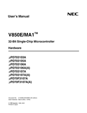 NEC mPD703105A User Manual