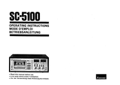 Sansui SC-5100 Operating Instructions Manual