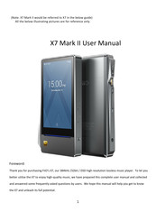 Fiio X7 Mark II User Manual