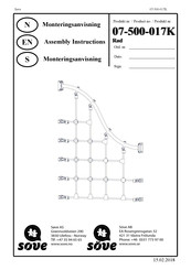 Sove 07-500-017K Assembly Instructions Manual