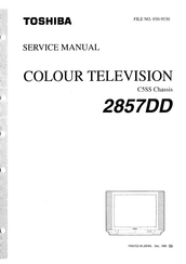 Toshiba 2857DD Service Manual