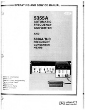 HP 5356A Operating And Service Manual