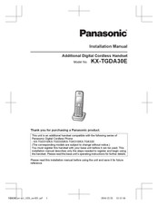 Panasonic KX-TGDA30E Installation Manual