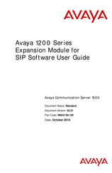 Avaya 1200 Series User Manual