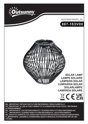 Outsunny 867-153V00 Manual