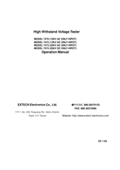 Extech Instruments 7472 Operation Manual