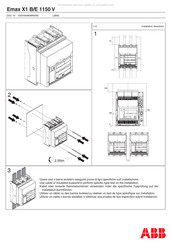 ABB Emax X1 B/E 1150 V Manual