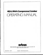 Orban 412A Operating Manual