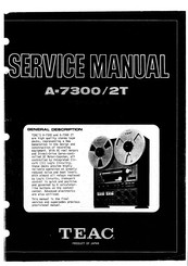 Teac A-7300 2T Service Manual