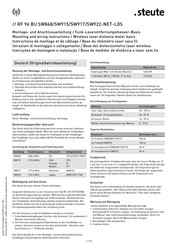 steute RF 96 BU SW922-NET-LDS Mounting And Wiring Instructions