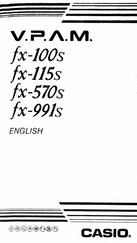 Casio V.P.A.M fx-115s Manual