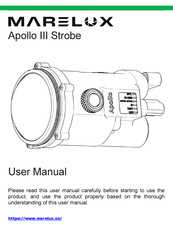 MARELUX Apollo III Strobe User Manual