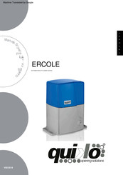 Quilo ERCOLE QK-E2500T Manual