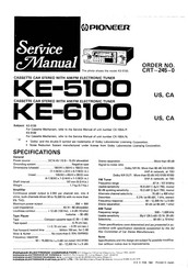 Pioneer KE-5100 Service Manual