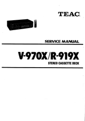 Teac V-970X Service Manual