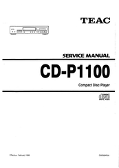 Teac CD-P1100 Service Manual