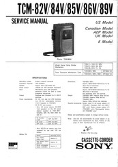 Sony TCM-86V Service Manual