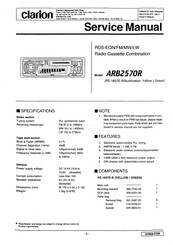 Clarion ARB2570R Service Manual