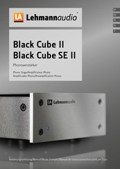 Lehmannaudio Black Cube II Manual