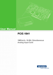 Advantech PCIE-1841 User Manual