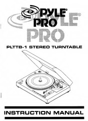 Pyle Pro PLTTB-1 Instruction Manual