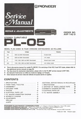 Pioneer PL-05 Service Manual