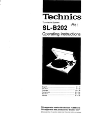Technics SL-B202 Operating Instructions Manual