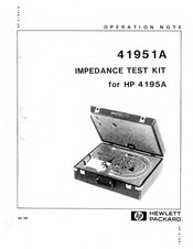 HP 41951A Operation Note
