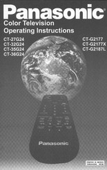 Panasonic CT-G2177 Operating Instructions Manual