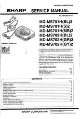 Sharp MD-MS701H(MB)2 Service Manual