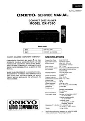 Onkyo DX-7310 Service Manual