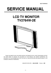 AOC TV2764W-2E Service Manual