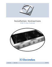 Electrolux Slide In Gas Cooktop E36GC76EPS Installation Instructions Manual