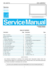AOC L32W781A Service Manual