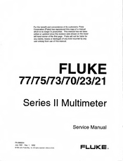 Fluke 77 II Service Manual