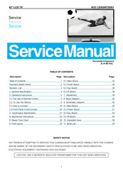 AOC LE42A5720/61 Service Manual