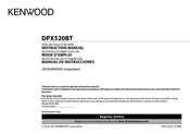 Kenwood DPX520BT Instruction Manual