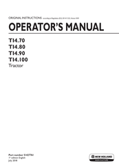New Holland TI4.90 Operator's Manual