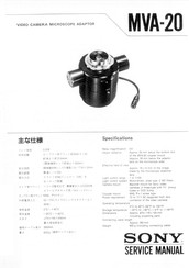 Sony MVA-20 Service Manual